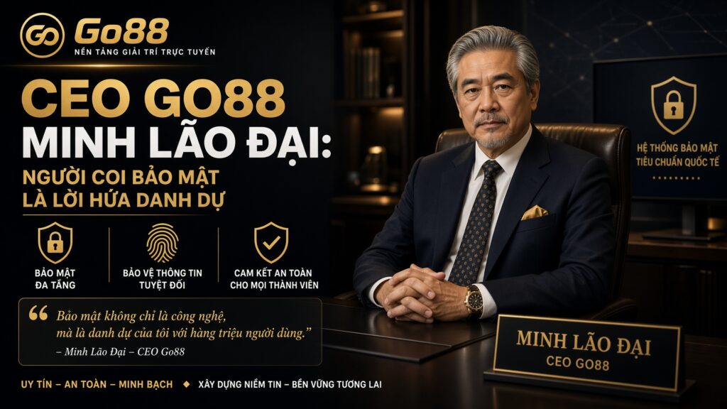 CEO Go88 Minh Lão Đại: người coi bảo mật là lời hứa danh dự Bảo mật nhìn từ góc của một chuyên gia